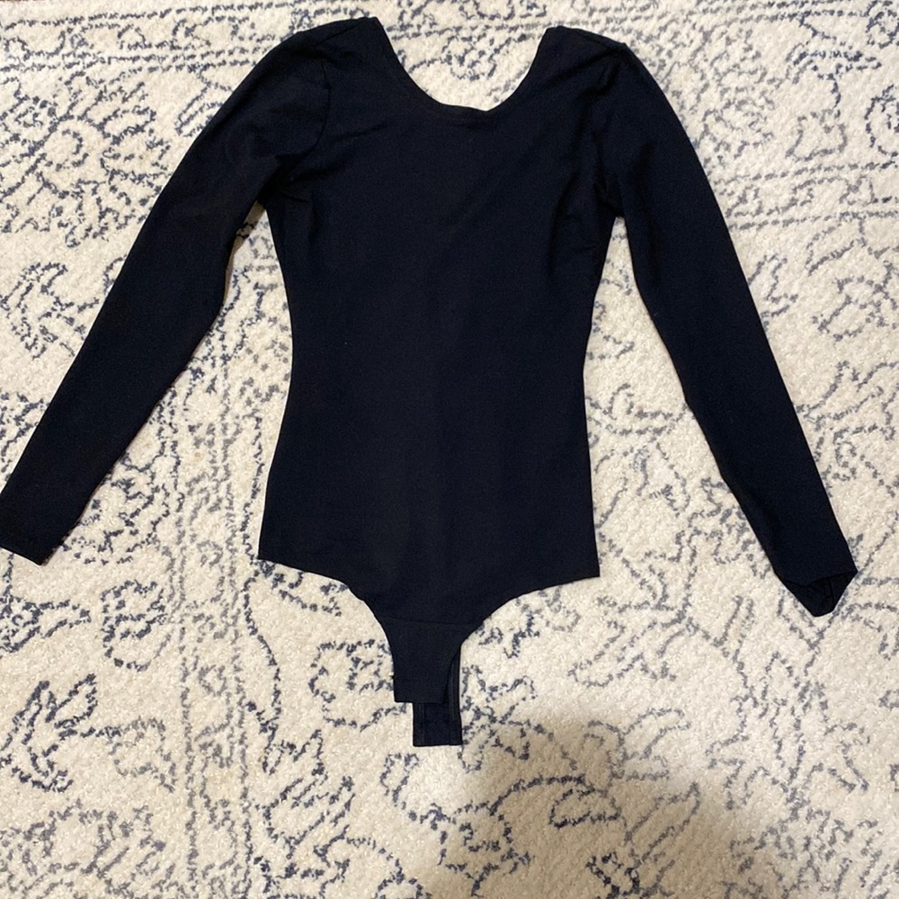 NWOT Spanx Suit Yourself Long Sleeve Scoop Neck Bodysuit